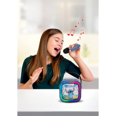Enceinte karaoké portable stitch avec un microphone sans fil BLEU 4 - vertbaudet enfant 
