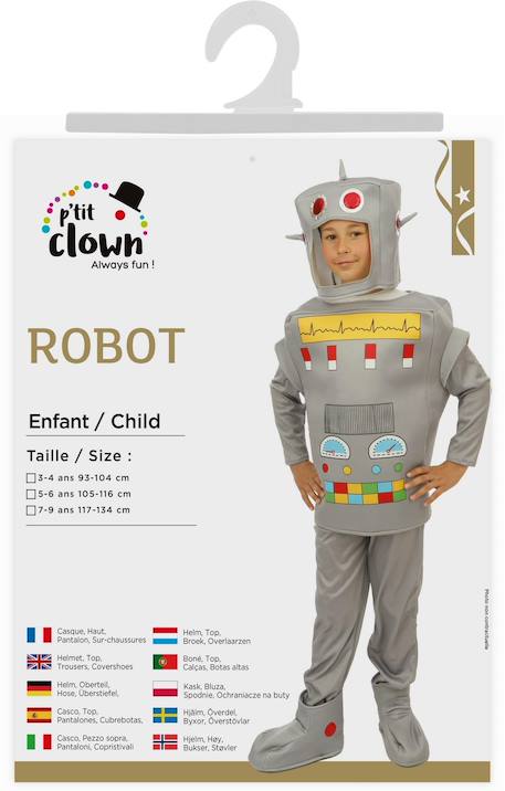 Déguisement enfant robot haut, pantalon et casque Gris 2 - vertbaudet enfant 