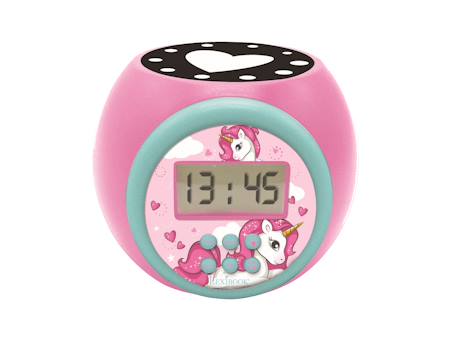 Réveil projecteur Licorne avec Fonction Alarme, veilleuse avec minuterie ROSE 1 - vertbaudet enfant 