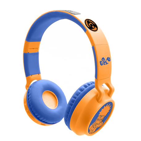 Casque lumineux pliable bluetooth et filaire naruto avec limitation du volume ORANGE 1 - vertbaudet enfant 