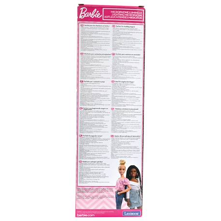 Microphone barbie avec tube lumineux et enceinte ROSE 4 - vertbaudet enfant 