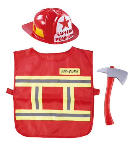 Set de déguisement enfant pompier avec gilet Rouge 1 - vertbaudet enfant 