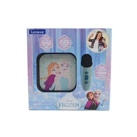 Enceinte karaoké portable la reine des neiges avec un microphone sans fil BLEU 5 - vertbaudet enfant 
