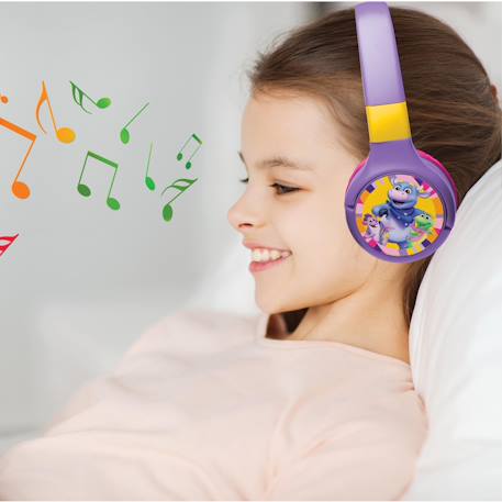 Casque 2 en 1 dora bluetooth et filaire avec limitation de son ROUGE 5 - vertbaudet enfant 