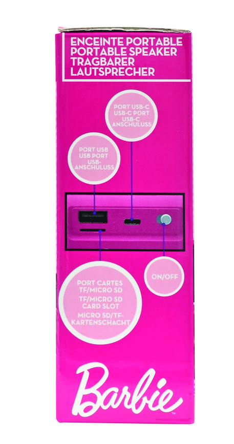 Enceinte bluetooth portable barbie ROSE 6 - vertbaudet enfant 