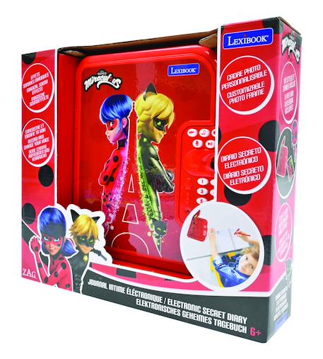 Journal intime électronique avec coffre-fort miraculous ROUGE 4 - vertbaudet enfant 