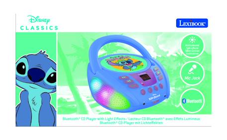 Lecteur cd bluetooth Stitch  - Portable, Effets Lumineux, Pile ou Secteur, Prise Micro BLEU 4 - vertbaudet enfant 