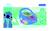 Lecteur cd bluetooth Stitch  - Portable, Effets Lumineux, Pile ou Secteur, Prise Micro BLEU 4 - vertbaudet enfant 