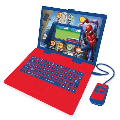 Ordinateur éducatif couleur spiderman bilingue français et anglais BLEU 1 - vertbaudet enfant 