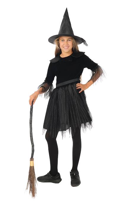 Déguisement enfant fille sorcière Noir 1 - vertbaudet enfant 