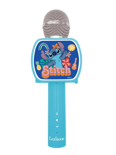 Micro karaoké sans fil stitch avec enceinte bluetooth BLEU 1 - vertbaudet enfant 