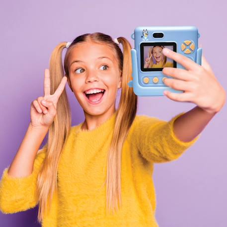 Starcam® Pack caméra avec imprimante bluey, carte sd, 4 rouleaux papier BLEU 2 - vertbaudet enfant 