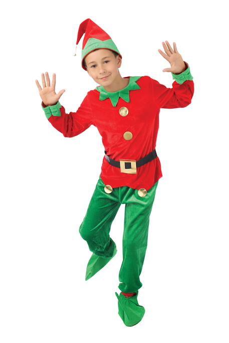Déguisement enfant garçon lutin Rouge, vert 1 - vertbaudet enfant 
