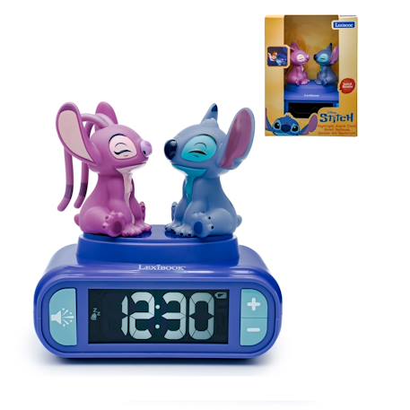 Réveil - veilleuse stitch & angel avec effets sonores BLEU 1 - vertbaudet enfant 