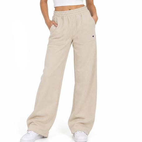 Pantalon de jogging fille fleece Beige+Rose 2 - vertbaudet enfant 