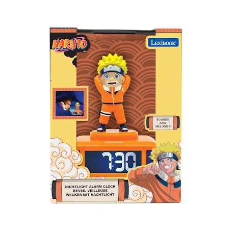 Réveil avec veilleuse naruto en 3d ORANGE 5 - vertbaudet enfant 