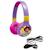 Casque 2 en 1 dora bluetooth et filaire avec limitation de son ROUGE 1 - vertbaudet enfant 