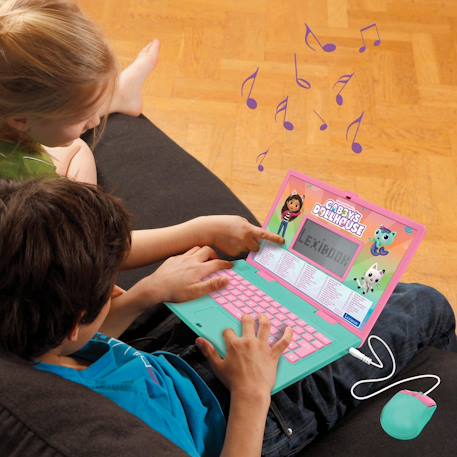 Ordinateur portable éducatif bilingue gabby et la maison magique (fr/en) ROSE 6 - vertbaudet enfant 