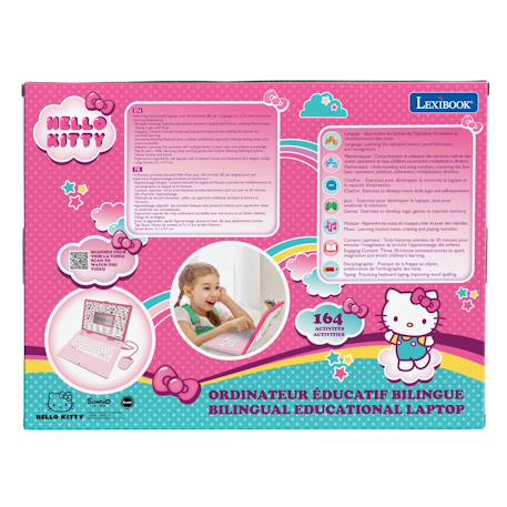 Ordinateur portable éducatif bilingue hello kitty (fr/en) ROSE 4 - vertbaudet enfant 