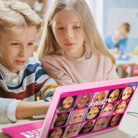 Ordinateur portable éducatif bilingue barbie (fr/en) ROSE 6 - vertbaudet enfant 