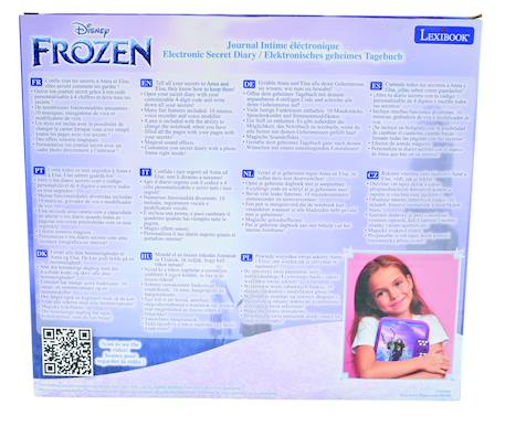 Journal intime éléctronique avec coffre-fort la reine des neiges Violet 5 - vertbaudet enfant 