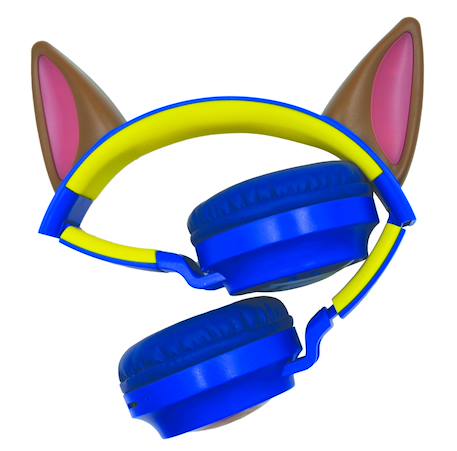 Casque lumineux pliable bluetooth et filaire chase de la pat' patroulle avec limitation du volume BLEU 3 - vertbaudet enfant 