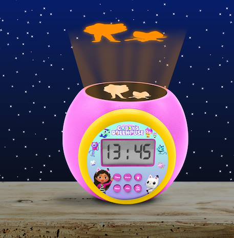 Réveil projecteur gabby et la maison magique ROSE 2 - vertbaudet enfant 
