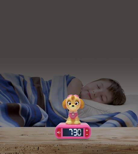 Réveil avec veilleuse la pat patrouille skye en 3d ROSE 5 - vertbaudet enfant 