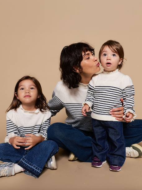 Pull bébé fille manches longues écru 6 - vertbaudet enfant 