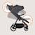 Poussette tout-terrain iva jusqu’à 22 kg avec matériaux premium et assise spacieuse Beige sand+Green forest+Grey graphite 17 - vertbaudet enfant 