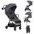 Poussette ultra-compacte bess légère avec pliage rapide, compatible avion Beige sand+Green forest+Grey stone 13 - vertbaudet enfant 