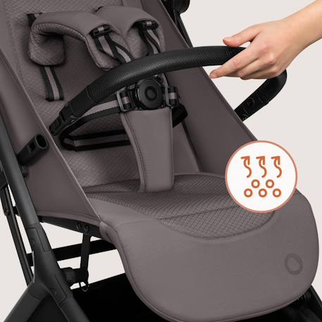 Poussette ultra-compacte sia 5,9 kg compatible avion avec moustiquaire Beige sand+Beige taupe+Blue sky+Green emerald+Pink rose 11 - vertbaudet enfant 