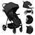 Poussette tout-terrain mira jusqu’à 22 kg avec grandes roues et assise spacieuse Black onyx+Green emerald+Grey graphite 13 - vertbaudet enfant 