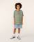 Short en jean hyped up 20' enfant Bleu délavé+Noir délavé 1 - vertbaudet enfant 