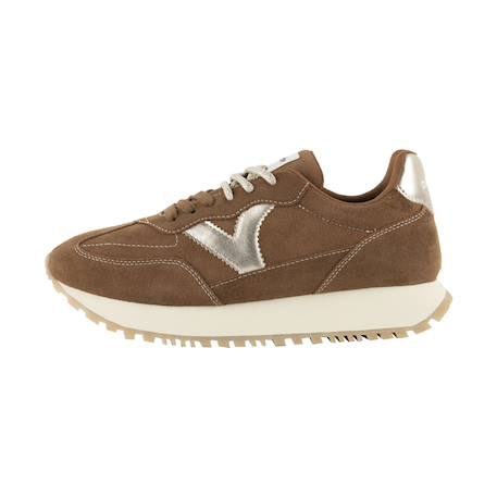 Baskets basses fille à lacets Beige+Camel+Marron 8 - vertbaudet enfant 