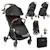 Poussette canne compacte julie one légère et pliable jusqu’à 22 kg avec accessoires Black+Stone grey 1 - vertbaudet enfant 