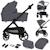 Poussette duo carmine jusqu’à 22 kg avec nacelle et accessoires Beige sand+Black onyx+Brown chocolate+Grey stone 18 - vertbaudet enfant 