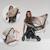 Poussette 2en1 sia ultra-légère avec nacelle, habillage pluie et moustiquaire Beige sand+Black onyx+Green emerald 10 - vertbaudet enfant 