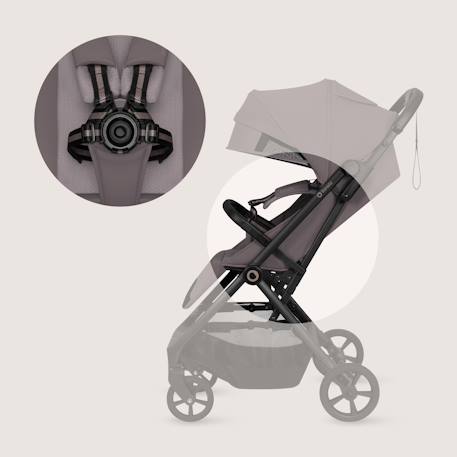 Poussette tout-terrain tansi légère avec roues graveltech, amortissement et pliage à une main Beige sand+Beige taupe+Black onyx+Green emerald 10 - vertbaudet enfant 