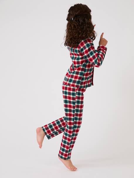 Pyjama en flanelle pur coton Rouge 2 - vertbaudet enfant 
