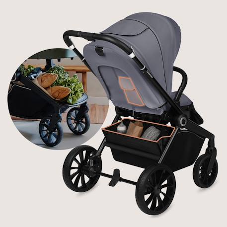 Poussette canne compacte mika plus légère et pliable jusqu’à 22 kg avec accessoires Beige sand+Grey stone+Mocha mousse 12 - vertbaudet enfant 