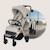 Poussette compacte cloe plus avec grandes roues, pliage automatique et ventilation Beige sand+Black onyx+Green sage 4 - vertbaudet enfant 