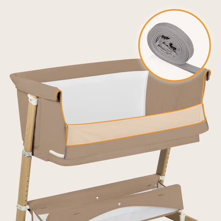 Lit cododo 5en1 thomi plus avec fonction berceau, parc bébé et canapé-lit jusqu’à 100 kg Beige carmel+Grey concrete 3 - vertbaudet enfant 