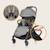 Poussette canne compacte julie one légère et pliable jusqu’à 22 kg avec accessoires Black+Stone grey 8 - vertbaudet enfant 