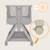 Lit cododo 2en1 luna evo avec pliage easyfold, matelas t25 et réglage sur 5 hauteurs Beige sand+Grey dove 12 - vertbaudet enfant 
