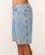 Short en jean hyped up 20' enfant Bleu délavé+Noir délavé 4 - vertbaudet enfant 