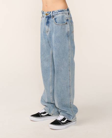 Jeans enfant hyped garçon Bleu délavé+Noir délavé 1 - vertbaudet enfant 