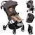 Poussette tout-terrain tansi légère avec roues graveltech, amortissement et pliage à une main Beige sand+Beige taupe+Black onyx+Green emerald 7 - vertbaudet enfant 