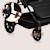 Poussette tout-terrain mira jusqu’à 22 kg avec grandes roues et assise spacieuse Black onyx+Green emerald+Grey graphite 8 - vertbaudet enfant 
