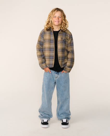 Jeans enfant hyped garçon Bleu délavé+Noir délavé 5 - vertbaudet enfant 